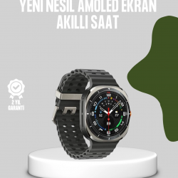 Mey İthalat® Akıllı Saat Kablosuz Şarj Arama Cevaplama ve Geniş Ekran Desteği