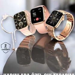 Mey İthalat® Akıllı Saat Kadınlara Uyku Ve Sağlık Takibi Yapabilen Bileklik Hediyeli