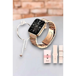 Mey İthalat® Akıllı Saat Kadınlara Uyku Ve Sağlık Takibi Yapabilen Bileklik Hediyeli