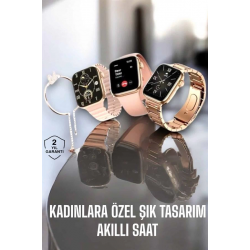 Mey İthalat® Akıllı Saat Kadınlara Uyku Ve Sağlık Takibi Yapabilen Bileklik Hediyeli