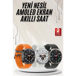 Mey İthalat® Akıllı Saat Müzik Dinleme Nabız Ölçer NFC ve GPS Uyumlu Sesli Asistan