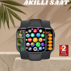 Mey İthalat® Akıllı Saat Nabız Ölçebilen Adımsayar Kalori Hesaplama Tema Değiştirme GPS Uyumlu