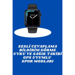 Mey İthalat® Akıllı Saat Nabız Ölçebilen Adımsayar Kalori Hesaplama Tema Değiştirme GPS Uyumlu