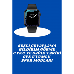 Mey İthalat® Akıllı Saat Nabız Ölçebilen Adımsayar Kalori Hesaplama Tema Değiştirme GPS Uyumlu