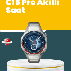 Mey İthalat® Akıllı Saat Nabız Ölçer, Adım Sayar ve Uyku Takip Özellikli