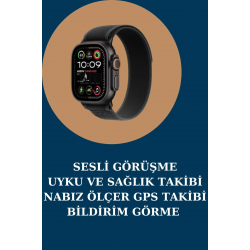 Mey İthalat® Akıllı Saat Nabız Ölçer Uyku Takibi Adımsayar Alarm ve Hatırlatıcı Çağrı Cevaplama