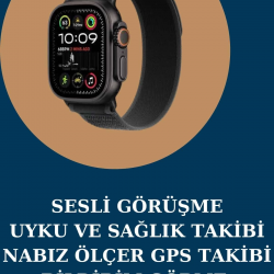 Mey İthalat® Akıllı Saat Nabız Ölçer Uyku Takibi Adımsayar Alarm ve Hatırlatıcı Çağrı Cevaplama