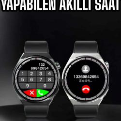 Mey İthalat® Akıllı Saat Nabız Sensörlü Bildirim Görebilen Spor Modları GPS Takibi