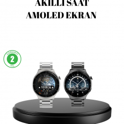 Mey İthalat® Akıllı Saat NFC – Bluetooth Arama ve Kablosuz Şarj Özellikli