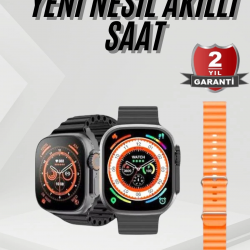 Mey İthalat® Akıllı Saat Sağlık Takibi Kalp Atışı Adımsayar Ultra Yeni Nesil nefes Egzersizi