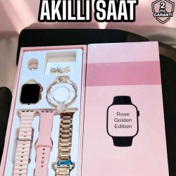 Mey İthalat® Akıllı Saat Sesli Görüşme Bildirim Görme Uyku ve Sağlık Takibi