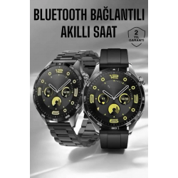 Mey İthalat® Akıllı Saat Sesli Görüşme, NFC Uyumlu, Bildirim Görme ve Uyku ve Sağlık Takibi