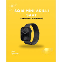 Mey İthalat® Akıllı Saat SQ-16 Mini Series 10 | Unisex Tasarım, Sağlık ve Spor Takibi