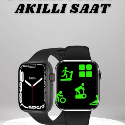 Mey İthalat® Akıllı Saat Tema Değiştirme Uyku ve Sağlık Takibi Sesli Asistan Bildirim Görme