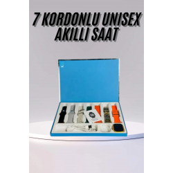 Mey İthalat® Akıllı Saat Unisex Akıllı Saat Çoklu Kordon Seçeneği Çelik Kordon Plastik Kordon