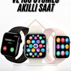 Mey İthalat® Akıllı Saat Uyku ve Sağlık Takibi Arama Cevaplama 44 MM Amoled Ekran