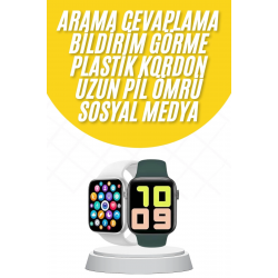 Mey İthalat® Akıllı Saat Uyku ve Sağlık Takibi Arama Cevaplama 44 MM Amoled Ekran