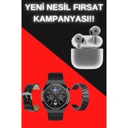 Mey İthalat® Akıllı Saat ve Kulaklık Seti Bildirim Görme Arama Cevaplama ANC Özelliği