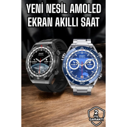 Mey İthalat® Akıllı Saat Yeni Nesil 2024 Model Metal Kordonlu Bluetooth Bağlantılı