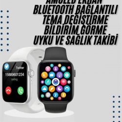 Mey İthalat® Akıllı Saat Yeni Nesil Android ve İOS Uyumlu Titreşim Modlu Alarm Kronometre