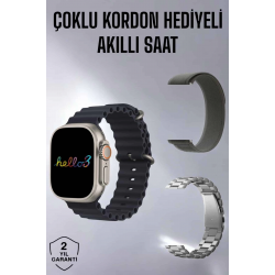 Mey İthalat® Akıllı Saat Yeni Nesil Bluetooth Bağlantılı Uyku Sağlık Takibi GPS Ve NFC Uyumlu