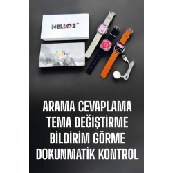 Mey İthalat® Akıllı Saat Yeni Nesil Bluetooth Bağlantılı Uyku Sağlık Takibi GPS Ve NFC Uyumlu
