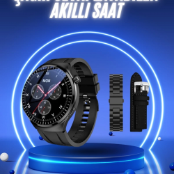 Mey İthalat® Akıllı Saat Yeni Nesil Üç Kordonlu Nabız Ölçer Çağrı Cevaplama