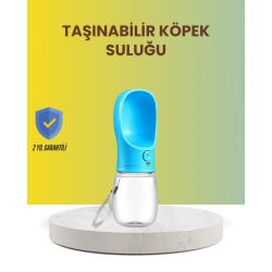 Mey İthalat® Akıllı Su Akış Kontrollü Köpek Su Matara Taşınabilir Gezdirme Şişesi