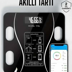 Mey İthalat® Akıllı Tartı Bluetooth Bağlantılı Yağ Ölçebilen Tartı Yeni Nesil