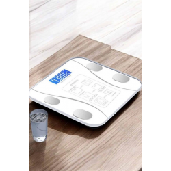 Mey İthalat® Akıllı Tartı Dijital Baskül Yağ Su Kas Vücut Kitle Kilo Ölçer Tartı