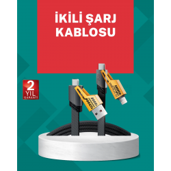 Mey İthalat® Akıllı Telefon Tablet Laptop Uyumlu 65W Güçlü Veri Kablosu