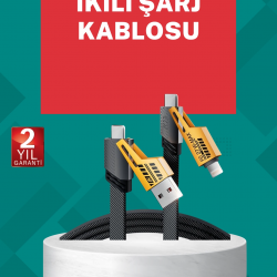 Mey İthalat® Akıllı Telefon Tablet Laptop Uyumlu 65W Güçlü Veri Kablosu