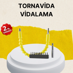 Mey İthalat® Akrobat Vidalama Uç Seti 12 Parça Profesyonel Dar Alan Kullanım