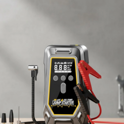 Mey İthalat® Akü Takviye Lastik Şişirme ve Powerbank Özellikli Çok Fonksiyonlu Cihaz