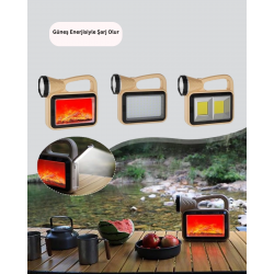 Mey İthalat® Alev Efektli Güneş Enerjili Lamba – Su Geçirmez