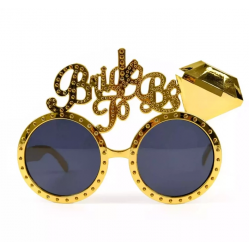 Mey İthalat® Altın Renk Bride To Be Yazılı Gelin Gözlüğü 15x10 cm