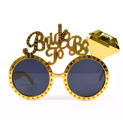 Mey İthalat® Altın Renk Bride To Be Yazılı Gelin Gözlüğü 15x10 cm