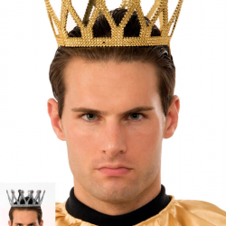Mey İthalat® Altın Renk Çocuk ve Yetişkin Uyumlu Kral Tacı