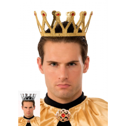 Mey İthalat® Altın Renk Çocuk ve Yetişkin Uyumlu Kral Tacı