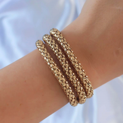 Mey İthalat® Altın Renk Çoklu Kadın Bileklik