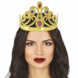 Mey İthalat® Altın Renk Plastik Prenses Tacı Kraliçe Tacı 60 cm