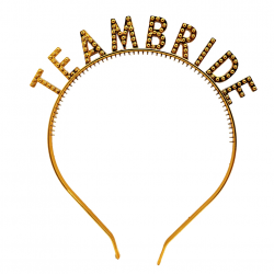 Mey İthalat® Altın Renk Team Bride Taç – Gelin ve Nedime Tacı