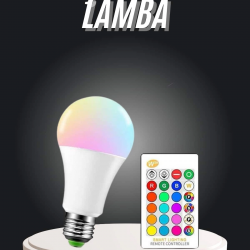 Mey İthalat® Ambiyans Aydınlatma RGB Led Lamba Kumandalı Renk Değiştirebilen