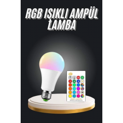 Mey İthalat® Ambiyans Aydınlatma RGB Led Lamba Kumandalı Renk Değiştirebilen