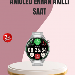 Mey İthalat® AMOLED Akıllı Saat Gelişmiş Sensörlü – Kadın Sağlığı ve Hatırlatma Özellikli