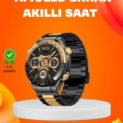 Mey İthalat® Amoled Akıllı Saat IP67 Su Geçirmez 3 Bileklikli Sağlık Takipli