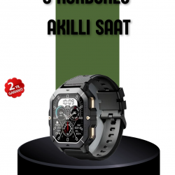 Mey İthalat® AMOLED Ekranlı Akıllı Saat 10 Gün Pil Ömrü