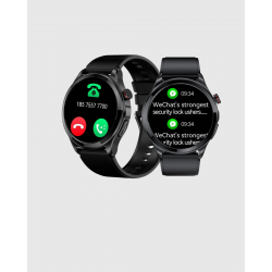 Mey İthalat® AMOLED Ekranlı Akıllı Saat – 3 Kordon Seçenekli, Suya Dayanıklı, Kalp Atış ve Uyku Takip Özellikli