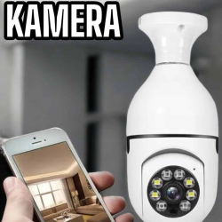 Mey İthalat® Ampul Görünümlü Güvenlik Kamerası Duylu Wifi Kamerası Dönebilen