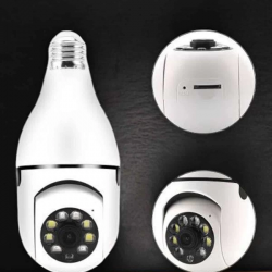 Mey İthalat® Ampul Görünümlü Güvenlik Kamerası Duylu Wifi Kamerası Dönebilen